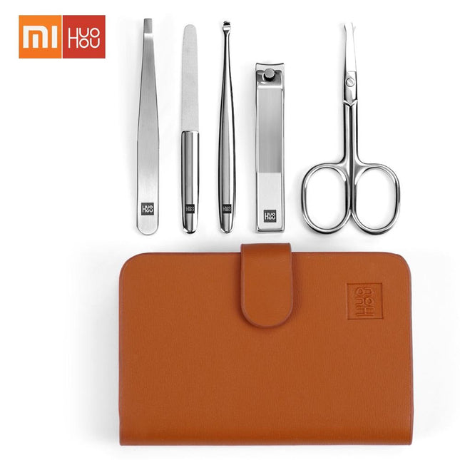 Xiaomi HUOHOU 5PCS/Set Stainless Steel Nail Clipper Set