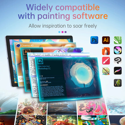 BOSTO BT-101A Portable Graphics Drawing Tablet 10.1 Inch