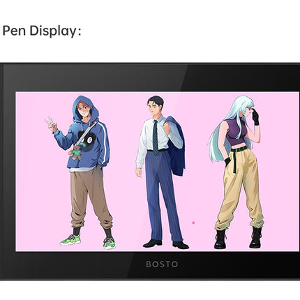 BOSTO 13HDK-T drawing pen display drawing graphic tablet touch screen monitors