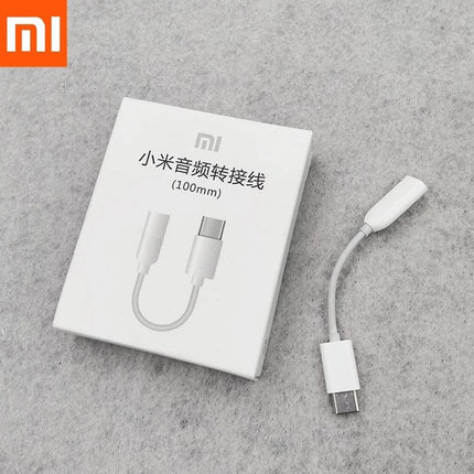 Xiaomi USB-C / Type-C to audio jack cable converter, adapter, USB C to 3.5 mm jack socket / Aux cable / length approximately 7 cm.