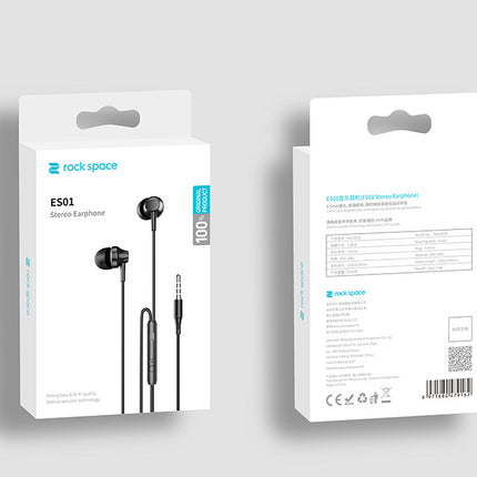 Rock Space ES01 Earphones (Black)