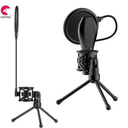 Yanmai Custom Microphone Stand with Pop Filter HR121-PS2 (No Microphone Only Stand)