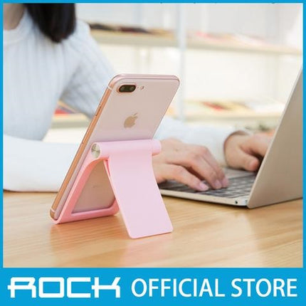 Rock Adjustable Desktop Phone Tablet Stand - White