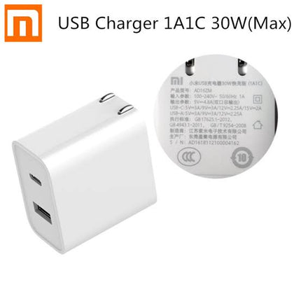 XIAOMI 30W USB Type-C FAST CHARGER (1A1C)