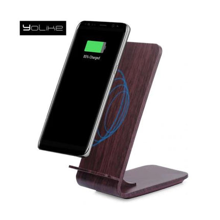 YoLike A8 Wood Stand Qi Wireless Charger