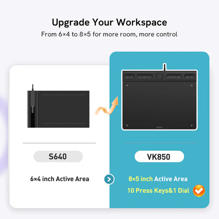 VEIKK VK850 Graphics Tablet