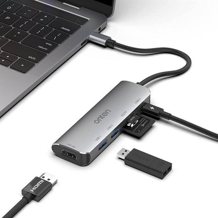 Onten OTN-95116 - 5 in 1 Type-C Multi-Function Dock Station