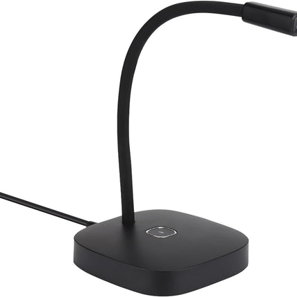 G22 USB Computer Microphone,360° Omnidirectional Simple Desktop Microphone with Gooseneck Mute Button for Windows XP 7/8 / 10 / Mac OS (Black)