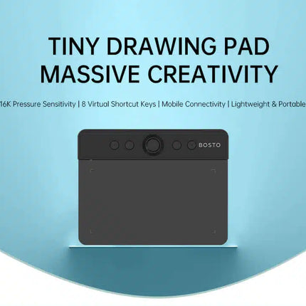 Bosto T430K Drawing Tablet with 4 Shortcut Keys