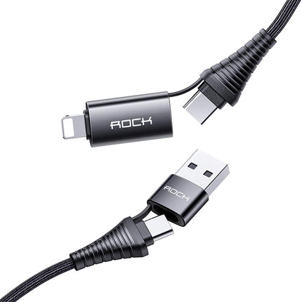 ROCK R12 Multi-Function 4in1 PD Cable Fast Charging