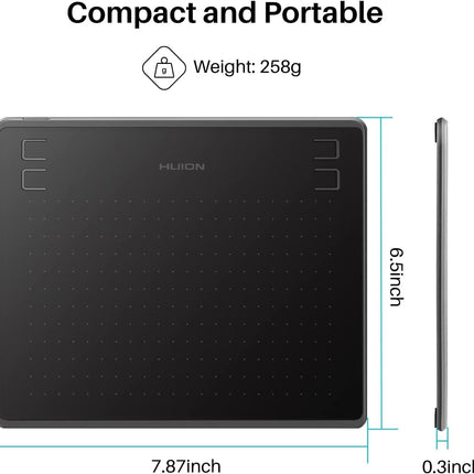 HUION HS64 Beginner Graphics Tablet 6X4 Inches