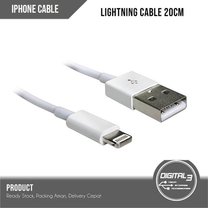 Apple USB to Lightning 20cm Powerbank Cable for iPhone iPad