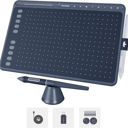 Huion Inspiroy HS611 Graphic Drawing Tablet for Artists (Space Gray)