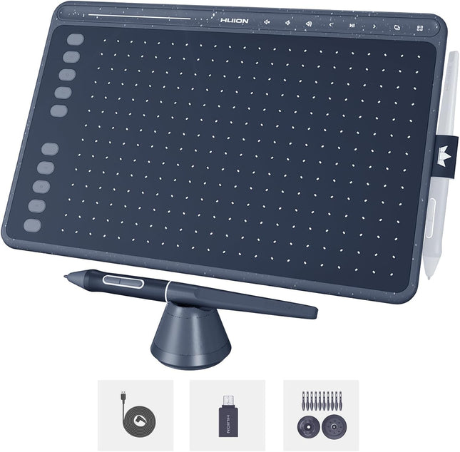 Huion Inspiroy HS611 Graphic Drawing Tablet for Artists (Space Gray)