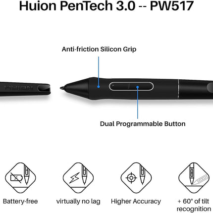 Huion Inspiroy Keydial KD200, A Bluetooth5.0 Pen Tablet with Keyboard & A Dial Controller