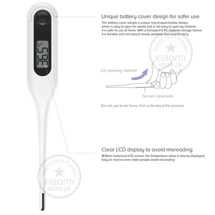 Xiaomi MMC - W201 LCD Medical Electronic Thermometer - White