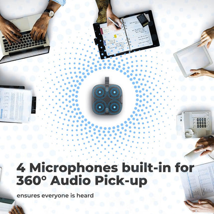 SoundPEATS PureVoice Bluetooth Speakerphone with 4 Mics, SPEECH AI Smart Noise Cancellation