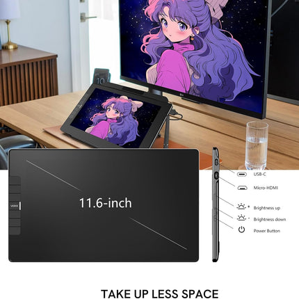 Vikk vk1200v2 11.6 inch touch screen monitor drawing monitor