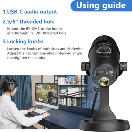 Boya BY-CM5 Desktop USB Microphone