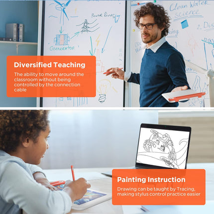 UGEE Q8W Drawing Tablet with Bluetooth 5.0, with 8inch Large Active Area