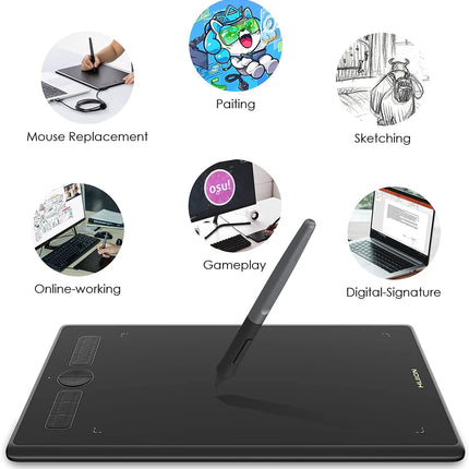 HUION Inspiroy H580X, 8x5 Inch Digital Graphics Tablet