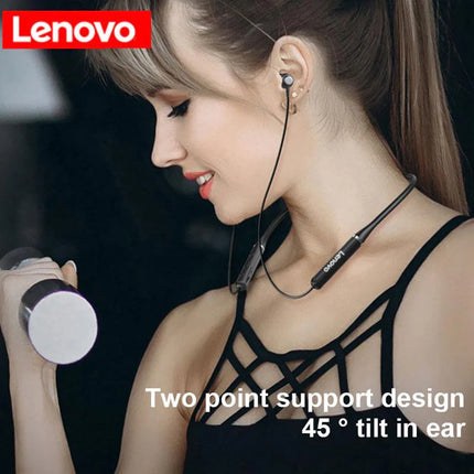 Lenovo QE03 V5.0 Wireless Neckband Bluetooth Earphones Sports Stereo Earbuds Magnetic in-ear Earphon