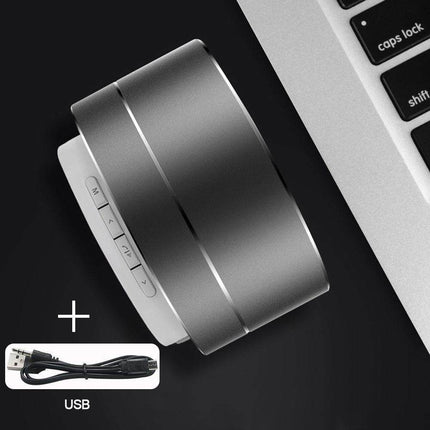 OPPPO N6 Minimalist Style Reflective Light Bluetooth Speaker - Silver