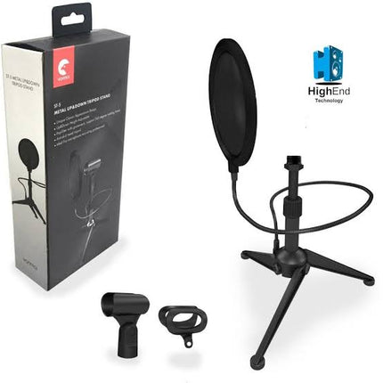 Yanmai Custom Microphone Stand with Pop Filter HR121-PS2 (No Microphone Only Stand)