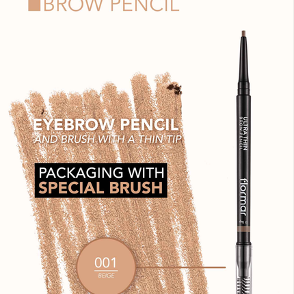 FLORMAR EYEBROW PENCIL ULTRA THIN 01