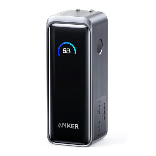 Anker Prime Powerbank (9.6kmah, 65w, Fusion)  with 3.3ft Anker 333 Usb-C to Usb-C Cable