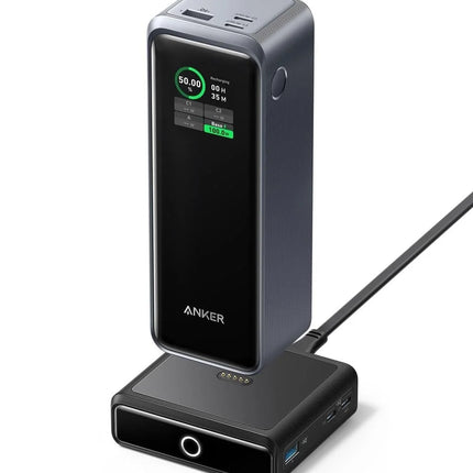 Anker Prime Powerbank (9.6kmah, 65w, Fusion)  with 3.3ft Anker 333 Usb-C to Usb-C Cable
