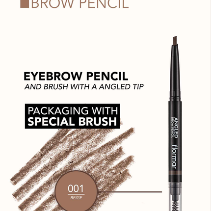 FLORMAR EYEBROW PENCIL ANGLED 01