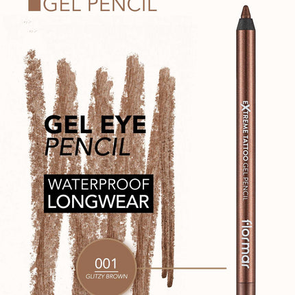 FLORMAR EYELINER PENCIL EXTREME TATTOO GEL 01