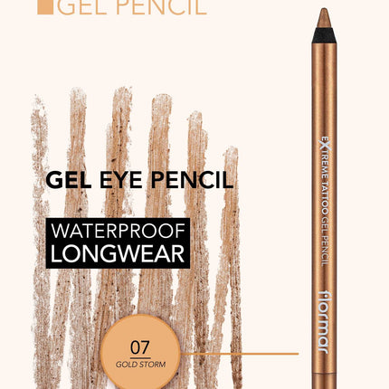 FLORMAR EYELINER PENCIL EXTREME TATTOO GEL 07