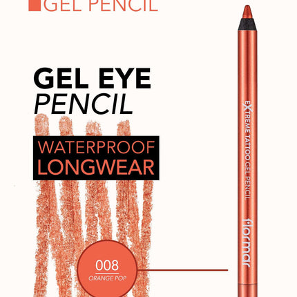 FLORMAR EYELINER PENCIL EXTREME TATTOO GEL 08
