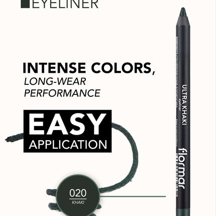 FLORMAR EYELINER ULTRA KHAKI.