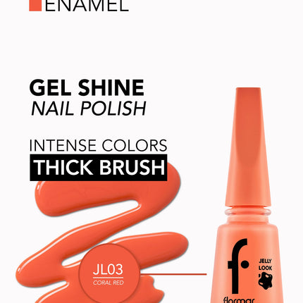 FLORMAR NAIL ENAMEL JELLY LOOK Series