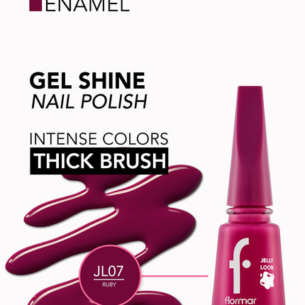 FLORMAR NAIL ENAMEL JELLY LOOK Series
