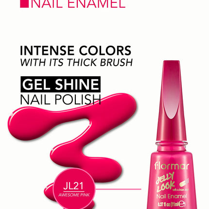 FLORMAR NAIL ENAMEL JELLY LOOK JL21