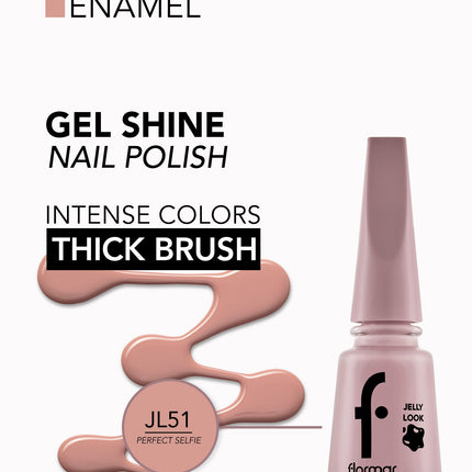 FLORMAR NAIL ENAMEL JELLY LOOK JL51