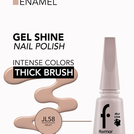 FLORMAR NAIL ENAMEL JELLY LOOK JL58
