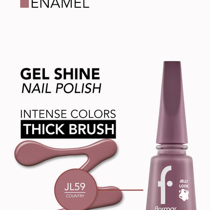 FLORMAR NAIL ENAMEL JELLY LOOK JL59