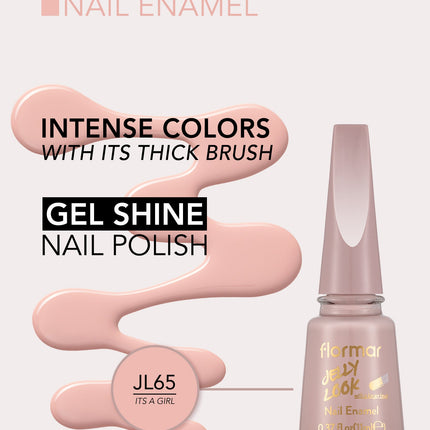FLORMAR NAIL ENAMEL JELLY LOOK JL65