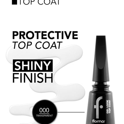FLORMAR NAIL CARE 11ML GEL LOOK TOP COAT