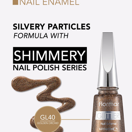 FLORMAR NAIL ENAMEL GLITTER GL40
