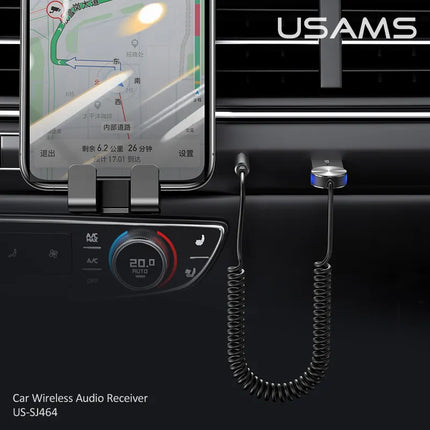 USAMS US-SJ464 Wireless Bluetooth Adapter Receiver Car Aux Audio Receiver