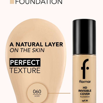 FLORMAR FOUNDATION INVISIBLE COVER HD 060