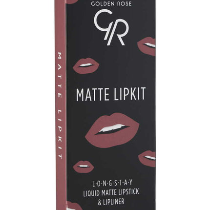 GOLDEN ROSE LIP KIT LONGSTAY ROSE TAUPE