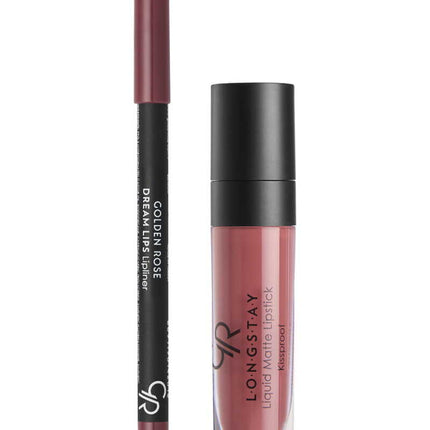 GOLDEN ROSE LIP KIT LONGSTAY ROSE TAUPE