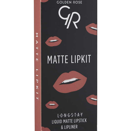 GOLDEN ROSE LIP KIT LONGSTAY WARM SABLE